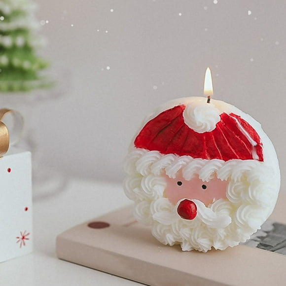 Christmas Decoration Candles,Christmas Tealight Candles,Seasonal Celebration Candles,Christmas Handmade Taper Candles,Christmas Cake Old Man Aromatherapy Candle Hand Gift Candle Candle Gift