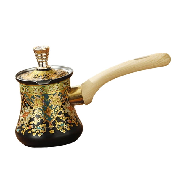 Luzkey Cafetière Turque Pot à Beurre Fondant Chauffe-Beurre pour Voyage Maison Cuisinière 350ml