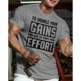 thumbnail image 2 of Gymish DOUBLE YOUR GAINS Workout T-Shirt for Men – Funny Gym Shirt, Men's Gym T-Shirt, Lifting Shirt, Deadlift Tee, Workout Shirt, Gym Wear, Athletic Shirt for Men, 2 of 5