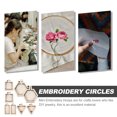 thumbnail image 3 of MasteelfCA 8Pcs Miniature Embroidery Hoops Cross Stitch Frames DIY Mini Embroidery Rings Craft Supplies, 3 of 9