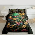 thumbnail image 2 of jejeloiu Colorful 3D Diamond Bedding Comforter Set,Multicolor Cute Butterfly Twin Comforter Sets,Watercolor Painting Flowers Bedding Set For Girls Kids,Luxury Bedroom Decor Reversible,2-Piece, 2 of 8