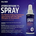 thumbnail image 6 of Pet MD Hydrocortisone Spray for Dogs, Cats, Horses - Itch Relief Spray & Hot Spot Treatment for Dogs, Irritated Dry Itchy Skin, Allergies, and Dermatitis - Reduces Topical Inflammation - 4 oz, 6 of 9