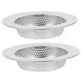 thumbnail image 1 of Colador de fregadero, tapón de bañera, filtro, 2 piezas, cuenco para platos, acero inoxidable, colección de suministros de cocina, accesorios, 1 of 6