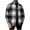 Black, variant on Jacket for Mens Wool Blend Long Sleeve Button Down Plaid Shirt Turndown Collar Comfortable Fashion Shirts