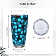 thumbnail image 4 of Saiise Geometry Dash Print Tumbler 20 Oz Stainless Steel Vacuum Insulated with Straw Coffee Cup for Home,Office,Outdoor Works Great for Ice Drinks and Hot Beverage, 4 of 8