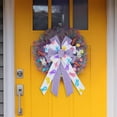 thumbnail image 5 of Large Easter Wreath Bows for Front Door Decorations, White Bows Easter Bunny Bow Holiday Burlap Bows for Wreath Wall Indoor Outdoor Easter Decorations, 5 of 6