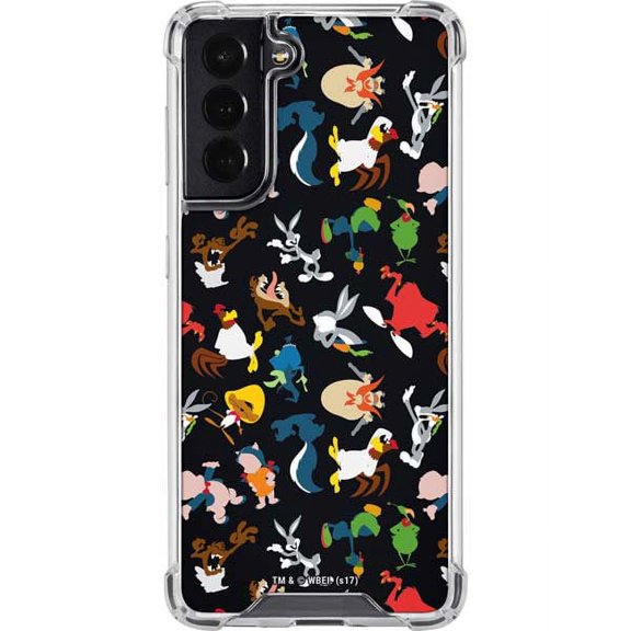 Skinit Cartoons Looney Tunes Identity Pattern Galaxy S22 Clear Case