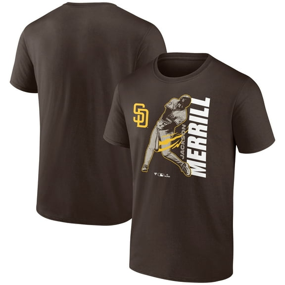 Men's Jackson Merrill Brown San Diego Padres Player Graphic T-Shirt