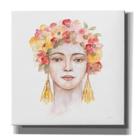 Epic Graffiti 'International Woman IV' by Silvia Vassileva, Canvas Wall Art, 26"x26"
