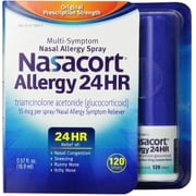 Nasacort Allergy 24 Hour 120 Sprays, 0.57 oz - (Pack of 6)