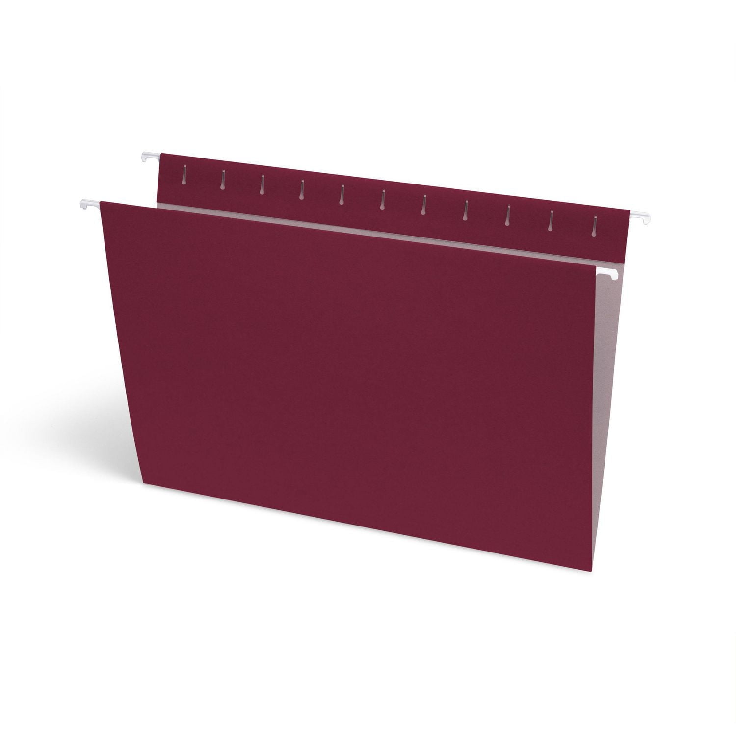 Continental Letter Size Hanging Folders. Burgundy Colour, 6 Count