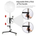 thumbnail image 6 of SULIVES Heavy-Duty Photography Light Stand: Stainless Steel Tripod C Stand with Wheel Casters,  Max 6.3ft/190cm, 6 of 6