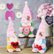 thumbnail image 2 of Decoraciones de gnomos para el día de la madre, gnomo rosa hecho a mano para mamá, gnomo sueco, adornos de mesa de felpa para regalo de la madre, decoración del hogar, suministros para fiestas Xemadio WMZL-1107-2, 2 of 7