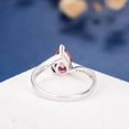 thumbnail image 3 of Pink Topaz Ring Wedding Eternity Band Ring Dainty Promise Ring 925 Sterling Silver Gemstone Jewelry For Women Gift, 3 of 5