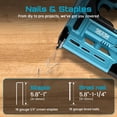 thumbnail image 4 of Grapadora inalámbrica Brad Nailer Seesii, calibre 18, 2 en 1, 2.0 Ah, 4 of 8