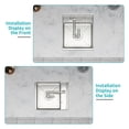 thumbnail image 6 of 15-in Undermount Bar Sink with Folding Faucet-16 Gauge Stainless Steel Workstation Prep Sink, 6 of 10