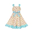 thumbnail image 3 of Girls Dress Flower Floral Bow Tie Summer Tank Sundress 8 Years, 3 of 6