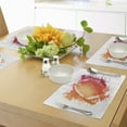 thumbnail image 4 of Ambesonne Digital Place Mats Set of 4, Rugby Ball Sport Splash, Standard Size, Orange Red, 4 of 6