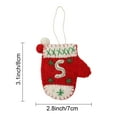 thumbnail image 3 of Christmas Felt Ornament Felt Hanging Charms Christmas Tree Ornament Vintage House Gloves Pendant DIY Ornament Cute Hanging Ornaments for Christmas Tree Decorations, 3 of 7