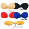 thumbnail image 2 of Seashell Shape Adhesive Lace Up Women Bra, Braza She Shells-Reusable Stick On Bra, 2 of 7