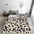 thumbnail image 6 of Cheetah Leopard Printed Flannel Blanket , Fleece Throw Blanket Super Soft Thicken Blanket Fuzzy Warm Cozy Plush Microfiber Blankets for Bed Couch Sofa and All Season 50"x40", 6 of 6