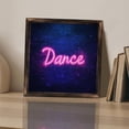 thumbnail image 3 of Neon Dance Signage Wooden Sign Wall Plaque - Vintage Art Decoration, Wall Decoration - Ideal Gift For Home Decoration, Living Room, Bathroom, Bedroom, Garden, Dining, Bar, Cafe, Festival Party Deco, 3 of 7