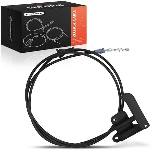 A-Premium Front Hood Latch Release Cable with Handle Compatible with Chevrolet Blazer 1995-2001, S10 1994-2001 & GMC Jimmy 1995-2001, Sonoma 1994-2001 & Isuzu Hombre & Oldsmobile Bravada, 76.8 Inch