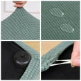 thumbnail image 4 of Foot Stool Slipcover Stretch Ottoman Footstool Covers Green, 4 of 6