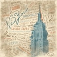 thumbnail image 2 of OnRei 20x20 Black Ornate Wood Framed with Double Matting Museum Art Print Titled - New York SQ, 2 of 4