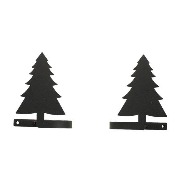 Sujeta Cortinas Village Hierro Forjado Árbol de Pino 11x13 cm