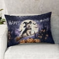 thumbnail image 2 of Happy Halloween Akita Witch Pumpkins Bats Quilt Pillowcase Inu Dog Lover Throw Pillow Cover Bed Home Decor - 13012, 2 of 5