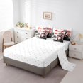 thumbnail image 3 of Erosebridal Japanese-Style Bed in a Bag Full size, Red Maple Tree Bed Set, Watercolor Ink Decor, Reversible 7pcs, 3 of 5