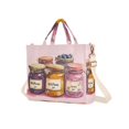 thumbnail image 7 of FORMRS Womens Corduroy Tote Bag Crossbody Shoulder Handbag with Pocket, Watercolor Jam, 7 of 7
