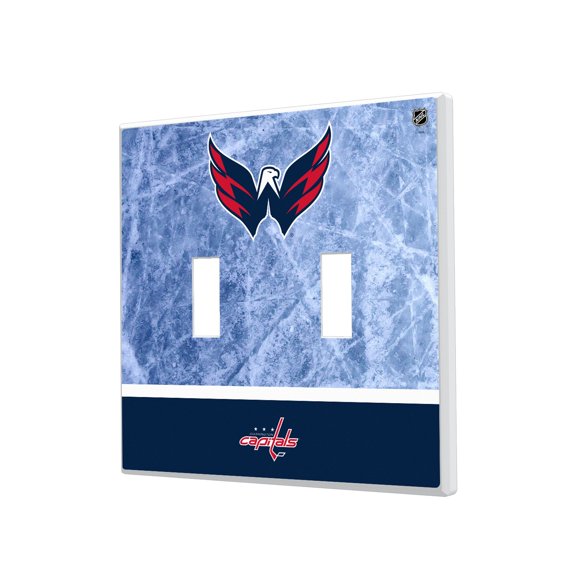 Washington Capitals Wordmark Double Toggle Lightswitch Plate