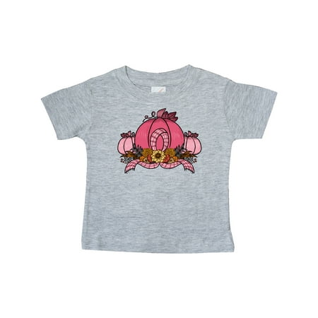 

Inktastic Pink October Pumpkin with Plaid Ribbon and Flowers Gift Baby Boy or Baby Girl T-Shirt