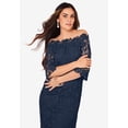 thumbnail image 4 of Roaman's Women's Plus Size Off The Shoulder Lace Dress, 4 of 5