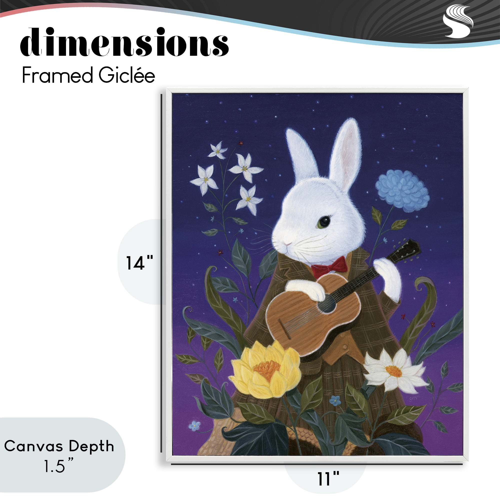 Stupell Industries Maria Von Carrot White Framed Giclee Art, design by Gina Matarazzo