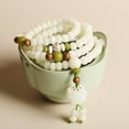 thumbnail image 4 of tasrioml Men Bracelets Eye-catching Natural Resin Prayer Beads Rope Bracelet for Boy, 4 of 8