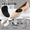 thumbnail image 6 of Anti-Slip Ball of Foot Cushions for Heels Inserts Stop Sliding, Self Adhesive Metatarsal Pads Women & Men, High Heel Comfort Foot Pads Forefoot Pain Relief Sole Soothe, 8 Pair Black, 6 of 7
