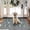 Blue-Floral, variant on YOUFORTONG 2x3 Vintage Indoor Area Rug, Neutral Washable Non-Slip Farmhouse Rug,Soft Low-Pile Carpet for Entryway Kitchen Living Room Bedroom,Beige