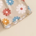 thumbnail image 7 of Okbabeha Toddler Girl Summer Clothes Baby Girls Floral T Shirt Shorts Set Infant Boho Flower Outfit 2pcs Matching Suit, 7 of 7