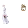 thumbnail image 1 of Figura De Dama De Porcelana, Estatua Moderna De Niña Nórdica, Escultura Abstracta Creativa De Pareja, Adorno De Resina Para Estantería, Armario, Escritorio, Estantería, Cafetería,, 1 of 8