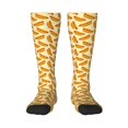 thumbnail image 1 of Fotbe Hot Dog 3 Calcetas Divertidas Estampadas para Hombre y Mujer, Calcetas de Algodón hasta la Rodilla para Caminar, Correr, Enfermería y Embarazo, 1 of 6