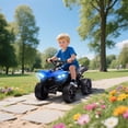 thumbnail image 2 of Qaba Kids ATV 4 Wheeler with Music and Lights for Ages 37-72 Months, Blue, 2 of 10