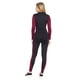 thumbnail image 3 of Conjunto Deportivo Mujer 2 Piezas Pantalón Leggins Bicolor Negro Vino Sudadera Manga Larga negro M INCÃGNITA 360074, 3 of 5