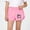 Pink, variant on DAETIROS Girls Cotton Elastic Waist Shorts with Cute Cat Print, Pink Summer Bottoms for Kids & Little Girls,Size 3-4 T