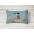 thumbnail image 2 of Carolines Treasures CK7937PW1216 Black Cocker Spaniel Sweet Home Canvas Fabric Decorative Pillow 12H x16W multicolor, 2 of 4