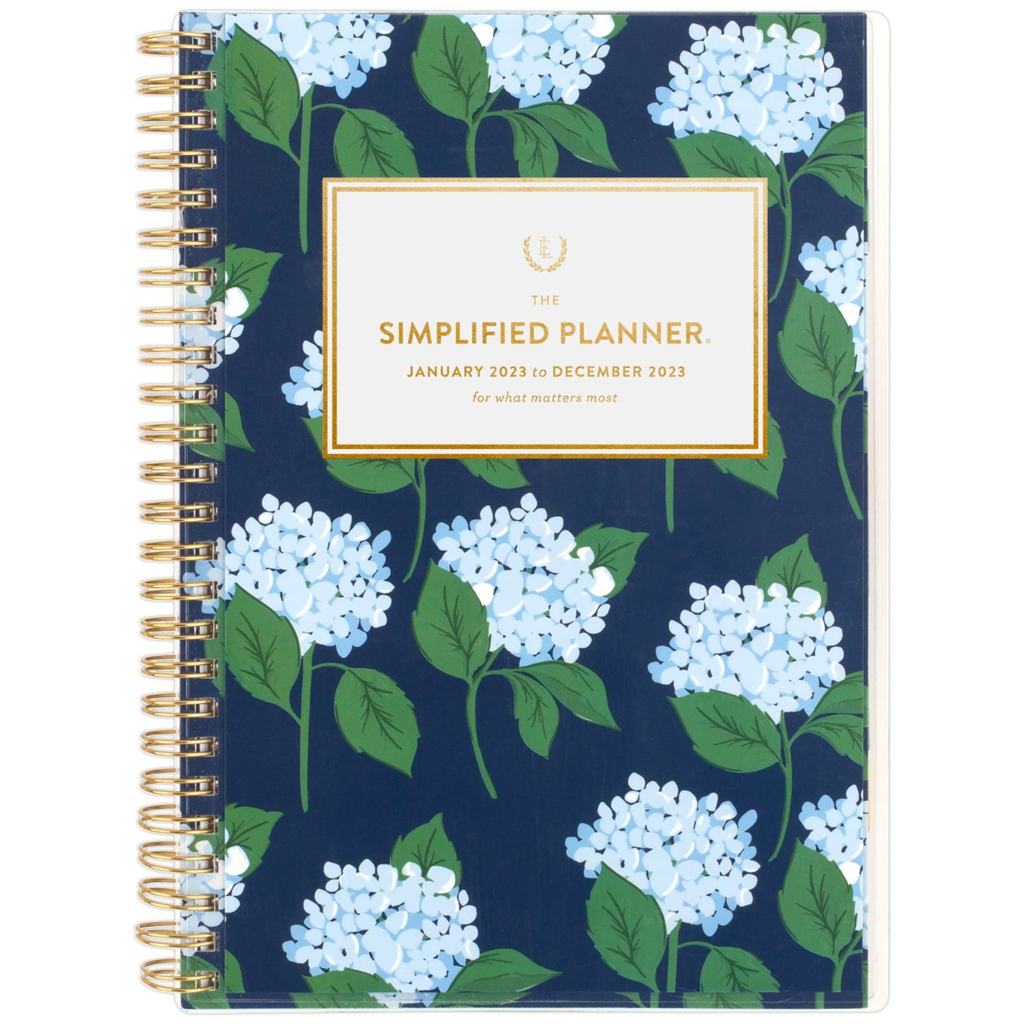 Simplified by Emily Ley for AT-A-GLANCE Carolina Dogwood Customizable 2023 RY Weekly Monthly Planner, Small, 5 1/2' x 8 1/2'