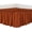 Caramel, variant on Wrap Around Bed Skirt Three Fabric Sides Elastic Dust Ruffled 14 Inch Tailored Drop,Easy to Install Fade Resistant-Natural White, Twin/Full