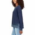 thumbnail image 3 of Buffalo David Bitton Women's Crewneck French Terry Sweatshirt, Indigo Navy L, 3 of 4